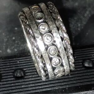 Vintage Gucci Stearling Silver Ring size 5.5
